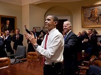 Obama reacts to health bill